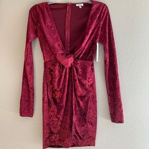Red Velvet Tobi Dress